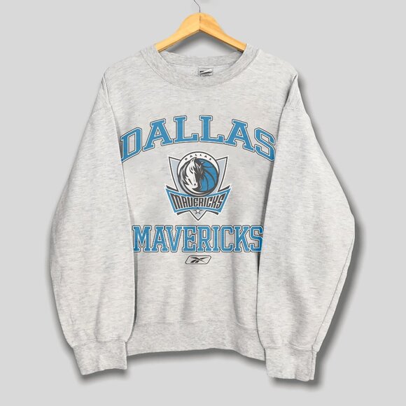 Vintage Dallas Mavericks Logo Sweatshirt, NBA Dallas Mavericks Mens Womens Shirt - Picture 1 of 2